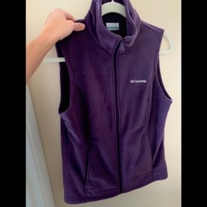 Columbia Medium Purple Fleece Vest